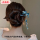 Containing spring flowers, new Chinese style flower tassel hairpin, ancient style female hairpin, blue step rocking hairpin, horse face skirt accessories - Qingjin tassel hairpin