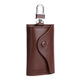 Liner (non) mini leather key bag universal large capacity for men and women Single button-brown