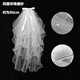 Proposal Veil Registration Wedding Dress Bridal Headwear Certification Props Engagement Butterfly Puff Veil Hairpin Next Day Delivery Hairpin Next Day Delivery