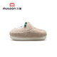 Shepherd children's cotton slippers 25 winter boys indoor warm slippers female baby cute cartoon home shoes latte coffee 150