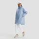Descente Dualis Urban Commuter Trench Cabinet Trench Coat Veste Veste Br-brun pour femmes XL