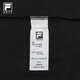 Fila Fila official men's knitted long-sleeved POLO shirt 2025 autumn new golf sports sun protection top dark black-BK L 175/96A/L