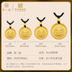 First Blessing Huang Wealth God Pendant Solid Pure Gold 999 Gold Necklace to Recruit Wealth and Ancient Methods as a Birthday Gift for Your Boyfriend Huang Wealth God Medium Size About 6.0g Single Brand Model