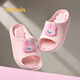 Balabala children's shoes children's slippers indoor home bathroom bath leaking slippers for boys and girls pink 60001 28 (inner length 18cm recommended foot length 17cm)
