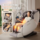 AUX (AUX) True state subsidy Intelligent luxury massage chair 2025 top ten brands Household full-body space capsule Zero-gravity multi-functional electric fully automatic sofa rocking chair for the elderly Not afraid of comparison Sweep the same level Innovative swing system deep sleep cabin + beige brown When buying a massage chair, look for the official flagship Gold medal service丨Pay attention to every detail