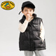G.DUCKKIDS parent-child Korean style down vest for boys and girls in autumn and winter outer wear waistcoat white duck down jacket children's vest black upgraded thickened 400 three-proof fabric 170cm