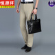 Hengyuanxiang Mulberry Silk Casualhose mittleren Alters im mittleren Alter des Vaters des Vaters des Herren des Herren des Herren des Männervaters, der dünne lockere, gerade eisenfreie förmliche Formalenhosen 9885 Blau und graue Streifen 29 Taille 2,2 Fuß = 73c