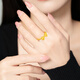 Chow Tai Sang gold ring, pure gold, exquisite bow ring, romantic gift for girlfriend, wife, birthday, anniversary, Valentine's Day, about 2.8g