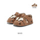 YEEHOO YEEHOO children's shoes breathable boys and girls non-slip front shoes sandals brown 10.5 90mm recommended foot length 105-110