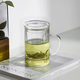 Mingguang tea cup tea water separation tea cup glass water cup men's tea cup office glass high borosilicate green tea cup