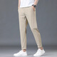 GY休闲裤男士春秋新款高端直筒修身男款长裤黑色百搭裤 9902-卡其色(九分裤) 28