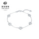 Caibai Jewelry Platinum Bracelet Pt950 Platinum Fashion National Style Crushed Ice Coin Chain Bracelet Price BJ Platinum Bracelet About 5.05g About 16cm