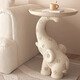 Ole's elephant floor-standing ornaments modern cream style living room TV cabinet sofa side table bedroom bedside table tray storage elephant side table ornaments - beige leather texture