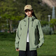 ROMON three-in-one jacket, men's jacket, hooded jacket, women's couple wear, outdoor hiking wear, white single style M
