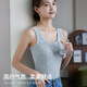 Yalu brand threaded cotton camisole women's outer wear slimming large size camisole inner wear bottoming shirt bottoming vest for women 1478# Gray XL 130-150Jin Jin equals 0.5 kg