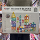 Magnetblech Building Block Farbfensterkugel Magnetmontag Magnet Magnetsaugbaugruppe Kinder Eisenabsorbing Stein Spielzeug 3524 Hongx-Magnetblech 64pcs
