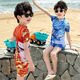 Jianfei Nezha swimsuit children's swimsuit boys split new quick-drying sun protection swimsuit boy Nezha Aobing swimsuit Nezha two-piece set 150