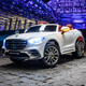 WORK BABY Mercedes-Benz Maybach children's electric car car four-wheel remote control toy car can sit adults boys and girls baby stroller white dual drive + self-driving + remote control + swing electric drive
