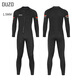 OUZO new 1.5mm wetsuit men's one-piece cold and warm wetsuit surfing suit jellyfish suit winter swimsuit black BCM2002-B M