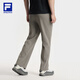 FILA Official Men's Knitted Pants 2025 Autumn New Fitness Sports Simple Loose Straight Pants Wooden Brown-BN XL 180/88A/XL