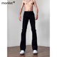 MON-LIST jeans men's autumn slim fit vibe high street scimitar straight pants MLK02 black M