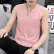 DONNJUNN Men's Clothing 2025 New Vest Inner Base Shirt Pure Cotton Undeformed Teenagers Fitness Outdoor Wear Middle School Students Group 08-M9708 White + M9793 Black M [Suggestions: 85Jin [Jin equals 0.5 kg] to 100Jin [Jin equals 0.5 kg]]
