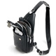 
9928 men's breast bag fashionable crossbody bag trendy multi-functional backpack black small