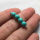 Raw ore natural turquoise round beads loose beads with beads single beads disciple beads diy accessories accessories millet beads spacer beads 4.3mm round beads set of 8