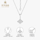 Cuihua pt950 platinum chain set, women's crown pendant, fashionable and simple clavicle chain, birthday gift for girlfriend and wife, platinum crushed ice chain, about 5g