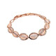 QUAMER Rose Gold Cat's Eye Bracelet New Summer High-Looking Niche Light Luxurious Exquisite Bracelet Rose Gold Bracelet