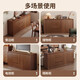 LEADTEK solid wood sideboard integrated wall cabinet living room multifunctional cabinet tea cabinet wine cabinet storage cabinet kitchen storage cabinet solid wood corners thickened length 140*40*84CM