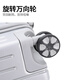 ZAT high-looking zipper suitcase trolley case student suitcase small boarding case password box silver 24 inches