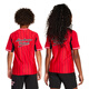 Adidas (adidas) children's clothing 25 autumn children's Manchester United casual cultural shirts big children's football sports short-sleeved shirts jersey JN2908 JN2908 Manchester United Red 128