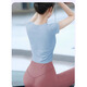 Shuangxiu Yoga Wear Top 2025 New Pilates Stunning Macaron Set Summer Fitness Training Wear Sports Short Sleeve Milk Coffee Top M 100-110