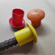 Huili's steel wire head protective sleeve threaded steel bar protective cap mushroom cap steel pipe protective sleeve shelf pipe blocking bolt cap 10-25 steel bar universal orange 100 pieces