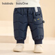 Balabala children's clothing baby down pants boys' trousers girls' pants winter wear warm pants baby high waist belly protection cute and cute