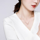 Chao Acer ring 18K gold necklace for women rose gold colored gold clavicle chain as a birthday gift for girlfriend YD chain about 40cm + tail chain