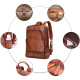 Herren neuer echtes Leder-Rucksack Geschäft 15,6-Zoll-Computertasche Farbputz Leder-Rucksack 9197 Schwarz