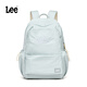 Lee's high-looking schoolbag for female junior high school students, large-capacity casual backpack, college student computer backpack, light blue