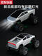 ZKHE Tesla Bigfoot Car Boy RC Remote Control Alloy Mini Off-road Pickup Truck Model Children's Desktop Toy Car Dual Control Mobile Phone 4-Wheel Shock-Absorbing Tesla Bigfoot Car-Silver High-end Charging Head + Screwdriver