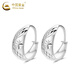 China Gold (CHINA GOLD) PT950 platinum car flower earrings for women new platinum earrings Valentine's Day birthday gift for girlfriend and wife Platinum car flower earrings about 2.8g