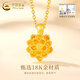 CHINA GOLD 18K Gold Good Luck Lotus Pendant Women's New Lotus Clavicle Valentine's Day Birthday Gift for Girlfriend and Wife 18K Gold Good Luck Lotus Pendant Free Silver Chain Approximately 0.15g