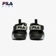 Fila Fila Children's Shoes Jellyfish Sandals 2025 Summer New Boys and Girls Velcro Flashing Shoes Black/Space Silver-BS 28