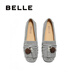 Belle (Belle) Tassel Thin Sole Retro Bean Bean Loafers.