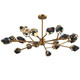 APP LIGNING (OPPLE) 2025 NOUVEAU LIVE ROOM DINAGE CHANDELIERS 2024 Nouveaux lumières de ventilateur de plafond pour une maison de cuivre complète Copper Fan Bouclage Lumiter Crystal Full Copper FS9903 Modèle de 9 cm 84 cm Trois couleurs