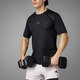 Adidas kurzärmelige Männer im Sommer schwarzer Männer T-Shirt Ice Seide Sportswear Cool Running T-Shirt IL1381/ S 120-135jin [Jin entspricht 0,5 kg]