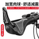 Li Shen bicycle handlebar cover universal rubber silicone mountain bike handlebar cover cow sheep horn bicycle handle grip cover accessories one-piece meat ball handlebar cover with deputy handlebar black