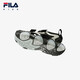 Fila Fila Children's Shoes Jellyfish Sandals 2025 Summer New Boys and Girls Velcro Flashing Shoes Black/Space Silver-BS 28