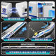 Kakabeer High-speed Railway Toy Train Remote Control Alloy Fuxing High-speed Railway Model Toy Simulation Harmony Children's Electric Boy Super Large Round Track Silver High-speed Railway Double-section Round Track