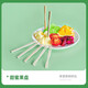 Temeiju fruit fork disposable fork moon cake cake bamboo thickened snack fork takeaway packaging environmentally friendly wooden fork 100 pieces